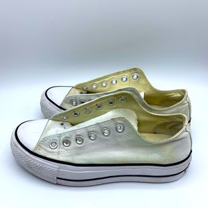 Project Pair of Platform Low Top Converse - Women’s Size 8